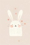 Spotty Bunny - Wall Art Print - A1