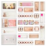 25 Pcs Plastic Drawer Organizers Set 4-SIZE Versatile Bathroom And Vanity Drawer Organizer Trays Storage Bins For Makeup Bedroom