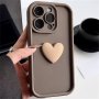 Cute Korean 3D Love Heart Silicone Phone Case For Iphone 11 12 13 14 15 Pro Max 13 Pro 11 Shockproof Candy Cover