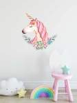 Unicorn Wreath Wall Sticker - 500MM X 500MM