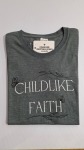 Ladies Childlike Faith Melange Heather Grey T-Shirt - 2XL
