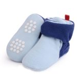 Assorted Fleece Booties Size 2 Blue