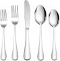 Homgem 40-PIECE Silverware Cutlery Flatware Set For 8