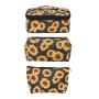 Sunflower Makeup Bag Set Waterproof Travel Toiletry