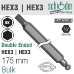 D e Hex 3X3 Ball 175MM Bit