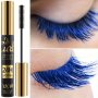 1pc Long-lasting Colorful Mascara 24H Waterproof & Fast Dry Eye Makeup Lash Extension Vivid Blue Pink Purple Green Black And More Shades Non-smudging Eyeliner-compatible