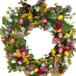 Floral Egg Wreath 71CM