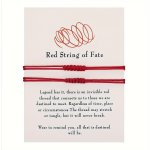 2PCS Red String Of Fate Bracelets Adjustable Knotted Cord Friendship Couples Lucky Charm Vintage & Minimalist Style With Inspira