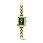Elegant Quadro MINI Arch 3LINK Emerald Sunray Gold Watch
