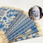 Ceramic Glaze Colored Flower Paper Blue And White Pattern High-temperature Glaze Flower Paste Ceramic Sticker Underglaze Transfe