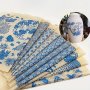 Ceramic Glaze Colored Flower Paper Blue And White Pattern High-temperature Glaze Flower Paste Ceramic Sticker Underglaze Transfer Paper - Ceramic Underglaze Sticker - Diy