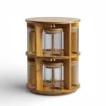 11 Piece Rotational Canister Set Clear