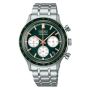Seiko Men's Sport Chronograph -SSB481P1- Stainless Steel & Green Dial