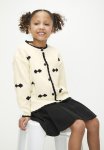PoP Candy Cardigan & Skirt Set - Black & White