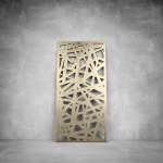 Laser Cut Screen - Design 061 - 2000 X 1000 X 20 Matt Gold Outdoor