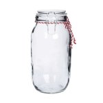 Candy Striped Cliptop Jar Med 27X15 Cm 3.1L