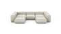 U-shape Sofa - Velvet - Creme - 314CM X 220CM