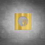 Restaurant Sign D02 - Polished Brass