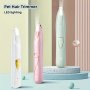 1pc USB Charging Pet Shaver Electric Trimmer With Wide LED Light Suitable For Cats And Dogs