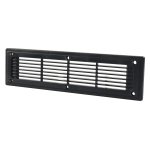 A6792 300X80MM Black Straight Louvered Ventilation Plastic Venting Panel Cover