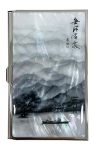 Nacreh Mother Of Pearl Business Card Case Credit Id Name Holder Travel Wallet Art Painting Design Metal Stainless Steel Engraved