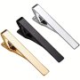 Tie Clips For Men 3 Pack Or 2 Pack & 1 Pack Classic Tie Clip Silver Golden Black Necktie Tie Bar Pinch Clips Suitable