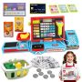 Cash Register Toy For Kids Pretend Learning Play Set Role Play Game Set