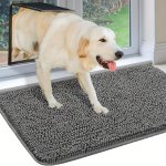 Dog Door Mat For Muddy Paws Absorbs Moisture And Dirt Absorbent Non-slip Washable Mat Quick Dry Microfiber Mud Mat For Dogs Entr