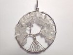 Clear Quartz Large Gemtree Pendant F14