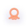 Silicone Baby Octopus Teether Peach