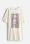 Printed Nightdress - Cream Smiley Originals