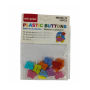 Butterfly Buttons - Assorted Colour Plastic Buttons 15 Pieces