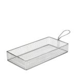 MINI Serving Basket Shallow Rectangular Stainless Steel