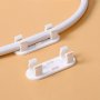 10PCS Adjustable Cable Clips - Easy Stick-on Wire Organizers 4.29CM X 1.5CM Durable Plastic Cord Holders For Home Office Desk & Wall Organization