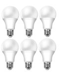 Pack Of 6 15W LED Light Bulb E27 BASE.6500K Daylight. Daily Essentials. Equivalent Traditional 125W BULBS.1350 Lumens 80 Cri.app