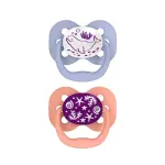 Dr Browns Advantage Pacifier Stage 1 Glow In The Dark 2-PACK Pink