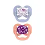 Dr Browns Advantage Pacifier Stage 1 Glow In The Dark 2-PACK Pink