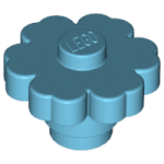 Parts Plant Flower 2 X 2 Rounded - Solid Stud 98262 - Medium Azure