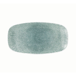 Churchill - Raku Topaz Blue Chefs Oblong Plate 35.5 X 18.9CM Set Of 6
