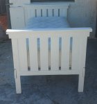 White Single Sleigh Bed