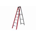 Fibreglass Single Sided Ladder Industrial A-frame 8 Steps 2.4M FGS8