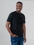 Target Towelling Applique Tee - Black - XXL Black