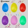 Eavnbaek 6PCS Colorful Sand Egg Shakers - Vibrant Percussion Instruments For Easter Decorations