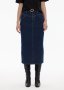 Yoke Front Longline Denim Skirt