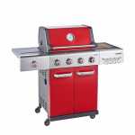 Outback Red Jupiter 4 Burner Hybrid Gas charcoal - OUT370764