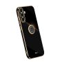 Gold Electroplated Phone Case With Ring Holder For Samsung Galaxy A54 5G