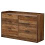 Storage Cabinet 6 Drawers Wood Dresser Organizer Chest Of Drawers Tv Stand