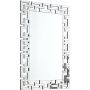 Luxury Design Geometric Wall Mounted Glass Mirror 120 Cm X 80 Cm Size