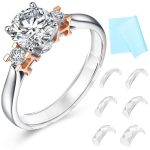 Haiou Invisible Ring Size Adjuster For Loose Rings - Transparent Tpu Jewelry Tightener To Resize Ring Smaller Non-slip Ring Guar
