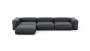 Four Module Chaise Sofa - Velvet - Dark Grey - 377CM X 199CM